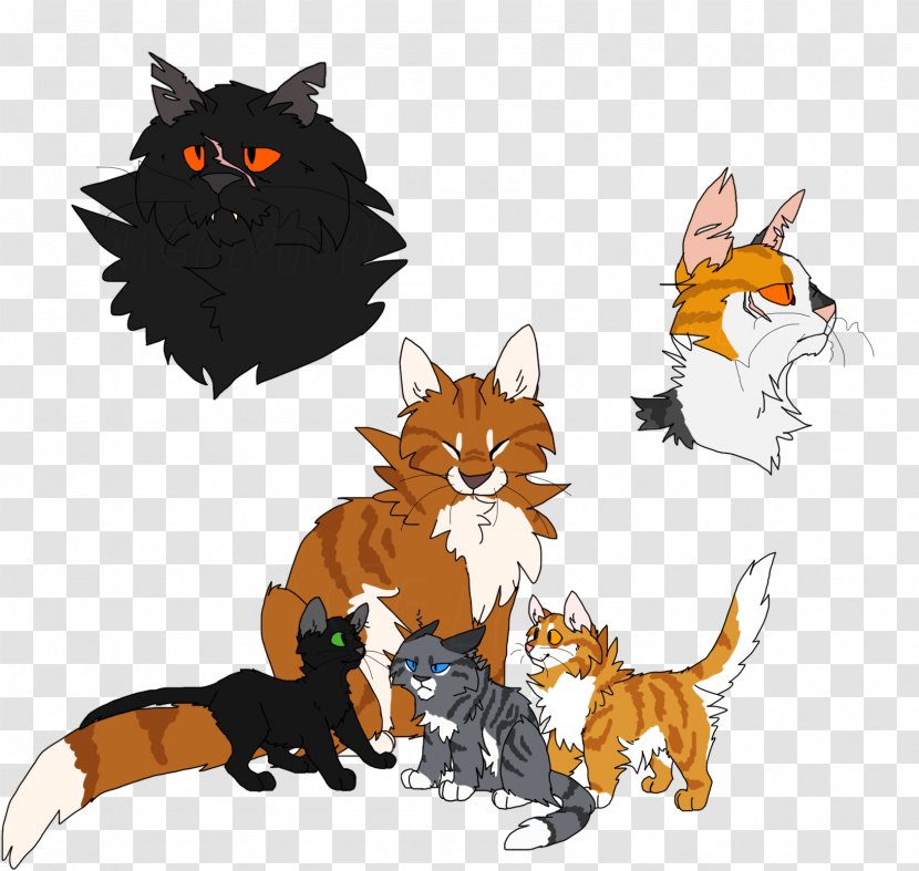 Whiskers Warriors Jayfeather Leafpool Squirrelflight - Cat Like Mammal Transparent PNG