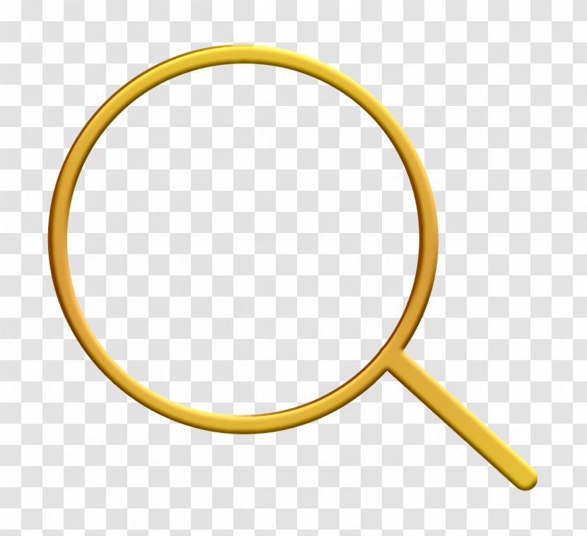 Magnifying Glass Icon Search Searchicons - Yellow Transparent PNG