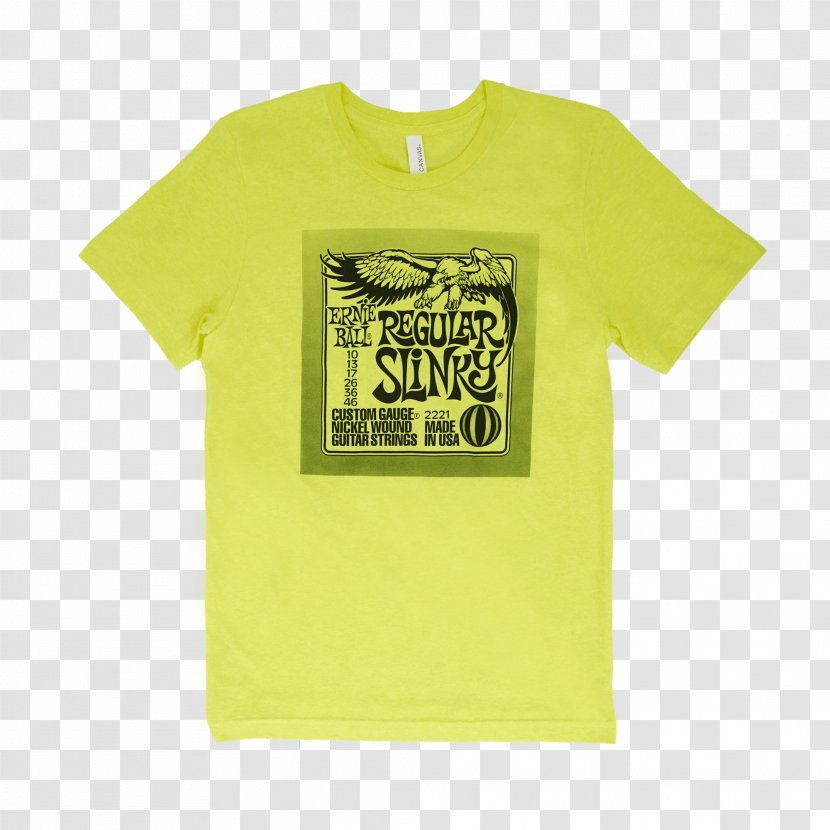 T-shirt Clothing Slinky Guitar - Green Transparent PNG