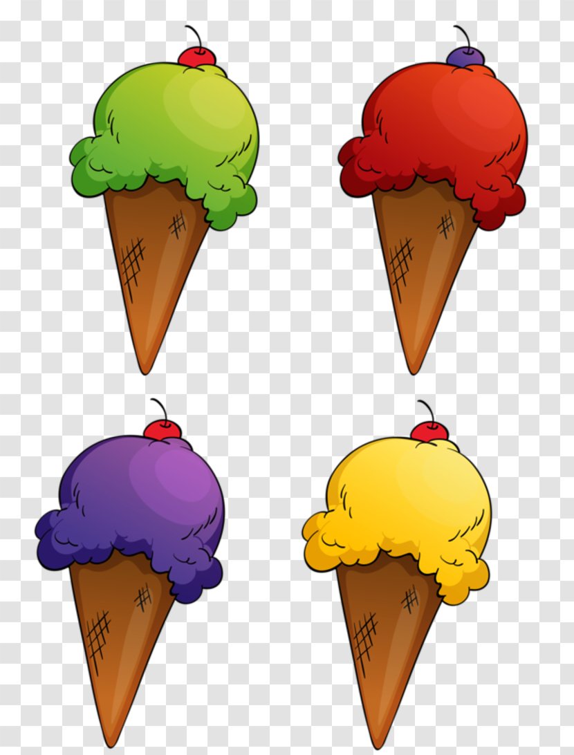 Ice Cream Cones Chocolate Transparent PNG