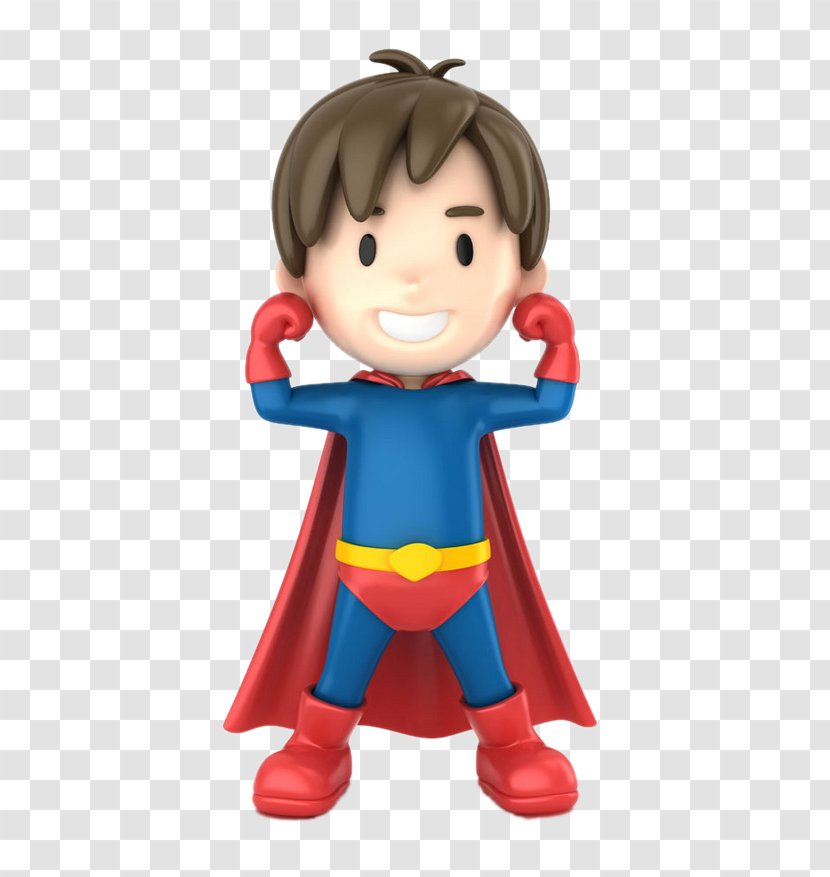 Clark Kent Cartoon Illustration - Figurine - Superman Boy Transparent PNG