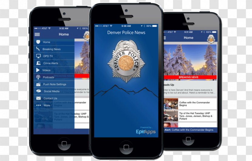Smartphone Feature Phone Denver Police Department - Communication Device Transparent PNG