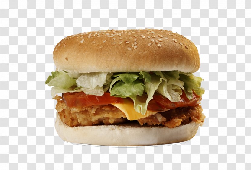 Hamburger Cheeseburger Breakfast Sandwich Veggie Burger Whopper - Chicken Meat - U Transparent PNG