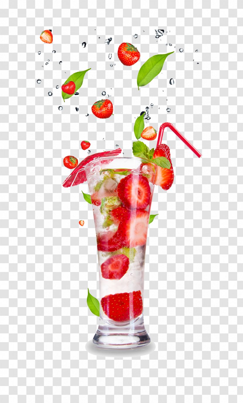 Cocktail Mojito Orange Juice Berry - Nonalcoholic Drink - Drinks Transparent PNG