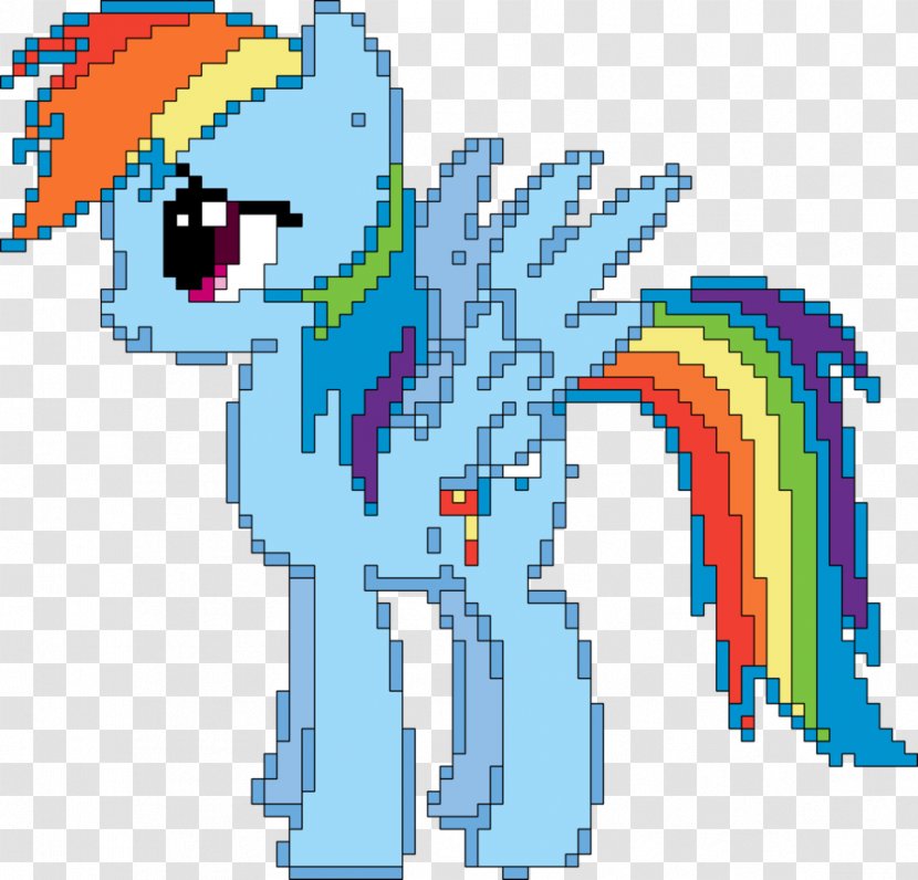 Rainbow Dash Pixel Art Horse - Technology Transparent PNG