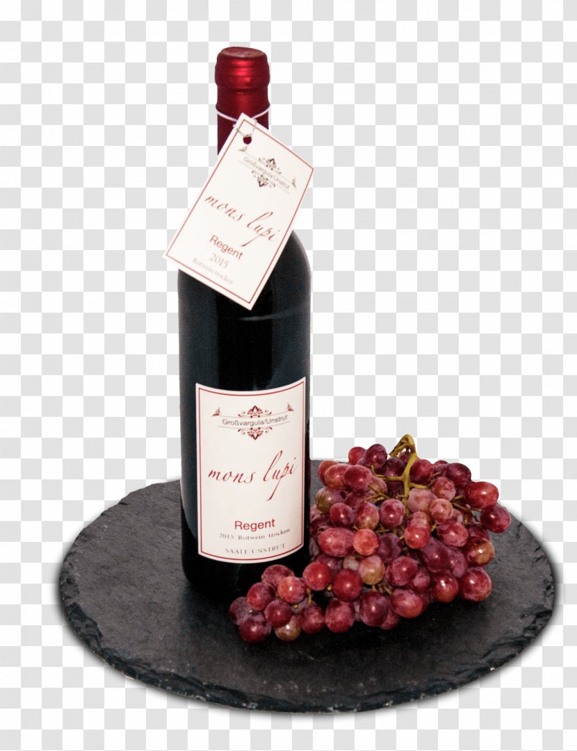Red Wine Glass Bottle Dessert - Liqueur Transparent PNG