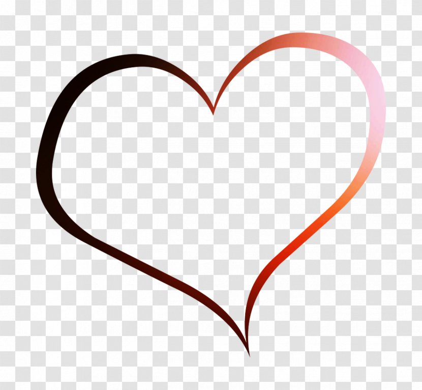 Heart Clip Art Valentine's Day Line M-095 - Frame Transparent PNG