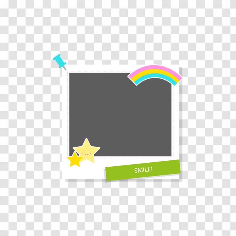 Cartoon - Pattern - Star Rainbow Frame Transparent PNG
