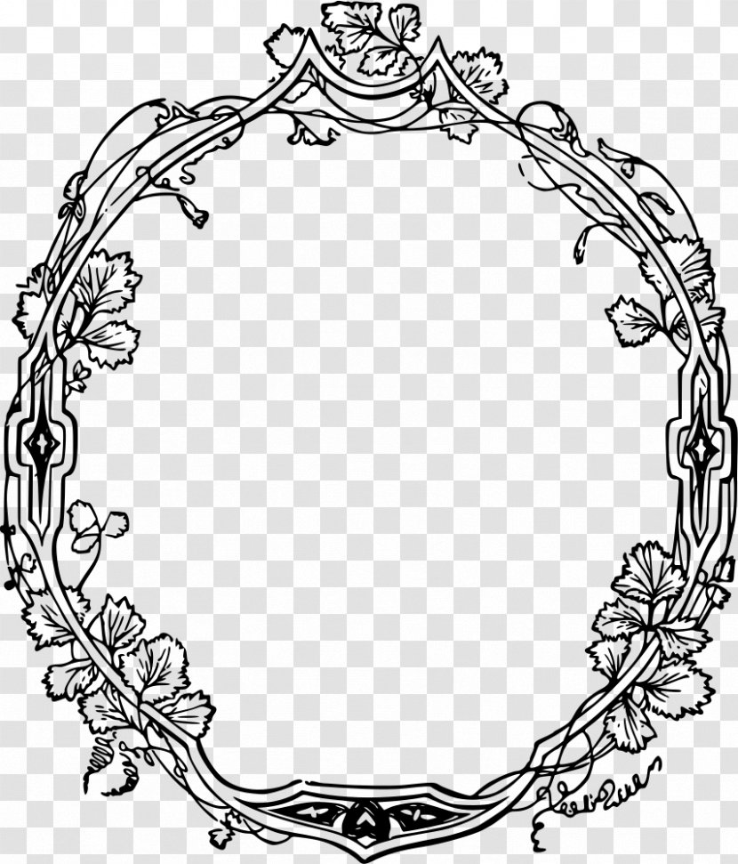 Decorative Borders - And Frames - Coloring Book Plant Transparent PNG