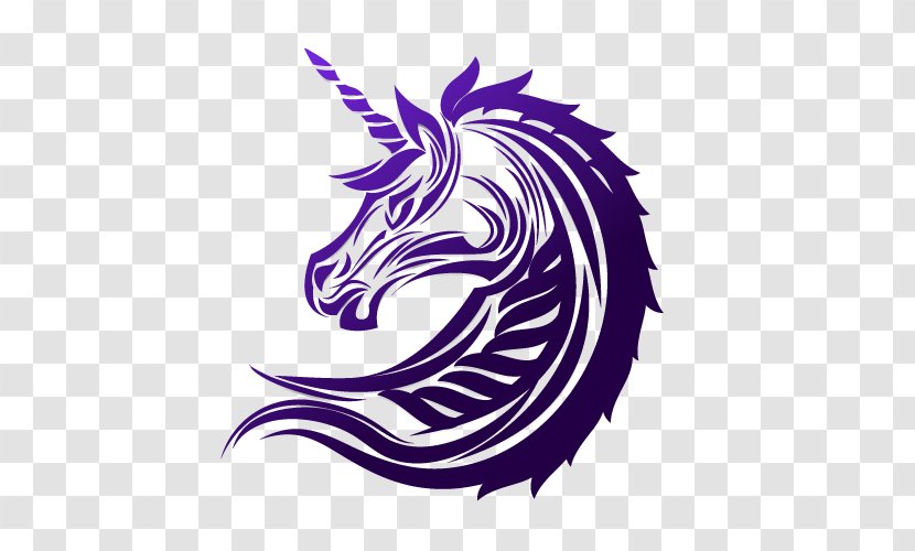 Sleeve Tattoo Unicorn - Purple Stickers Vector Free Material Transparent PNG