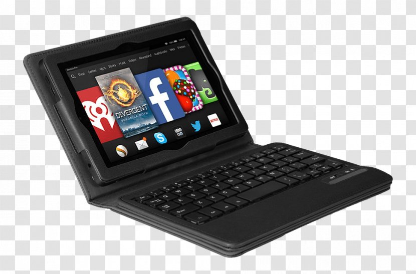 Amazon.com Amazon Kindle Fire HD 7 Computer Keyboard Netbook - Hardware Transparent PNG