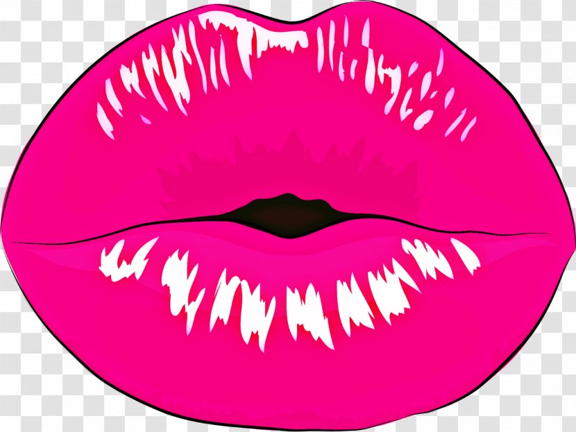 Lipstick Smile Face Mouth - Frame - Lip Prints Transparent PNG