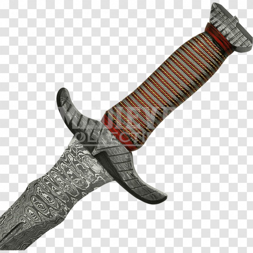 Dagger Knightly Sword Hilt Damascus Transparent PNG