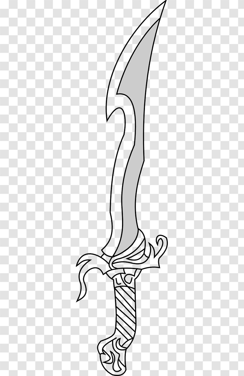 Sword Line Art Printing Transparent PNG