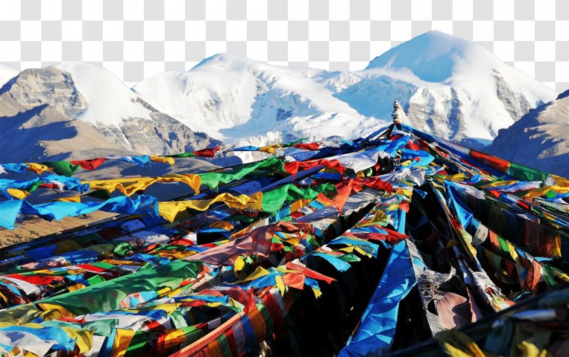 Tibet Tourism Poster Fukei - Advertising - Snow Scenery HD Photograph Transparent PNG