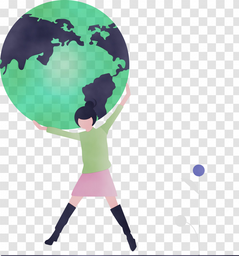 Green World Globe Earth Transparent PNG
