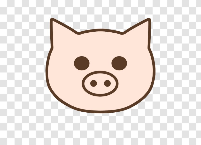 Whiskers Cat Pig Snout Clip Art - Like Mammal Transparent PNG