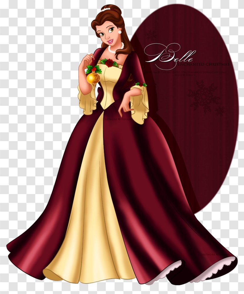Belle Beast Disney Princess Christmas The Walt Company - Beauty And Transparent PNG