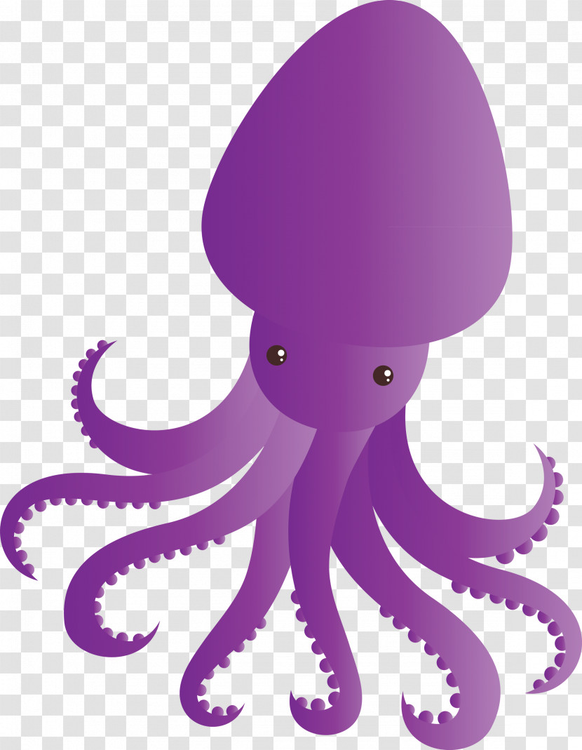 Octopus Giant Pacific Octopus Octopus Purple Violet Transparent PNG