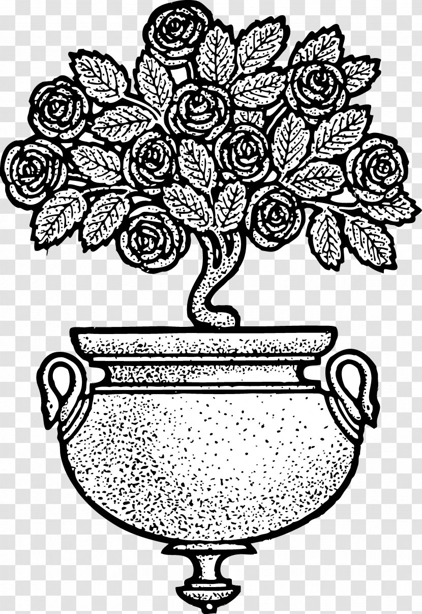 Floral Design Flowerpot Drawing Clip Art - Vase - Flower Transparent PNG