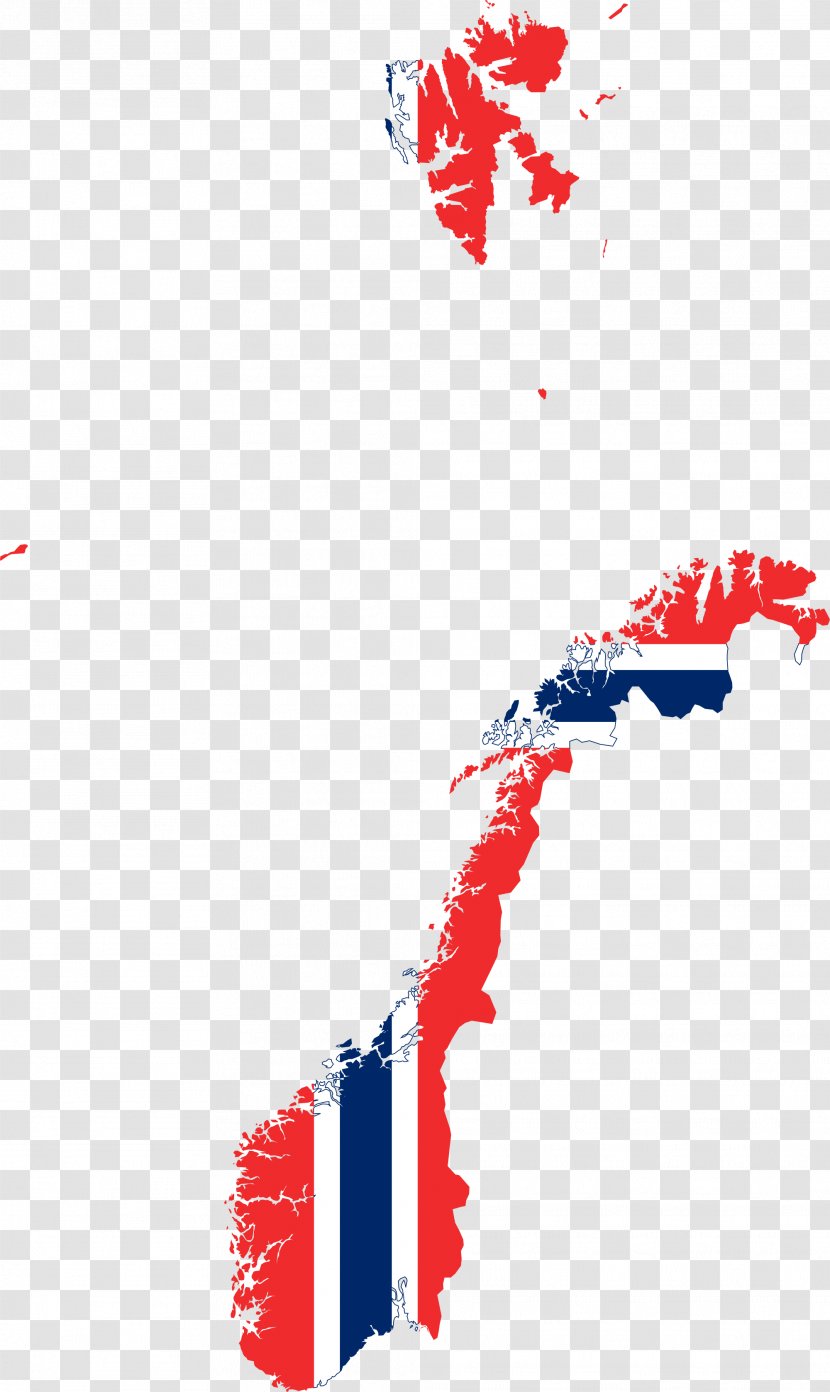 Flag Of Norway Map - Stock Photography Transparent PNG