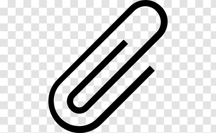 Paper Clip Email Attachment Symbol - Fastener Transparent PNG