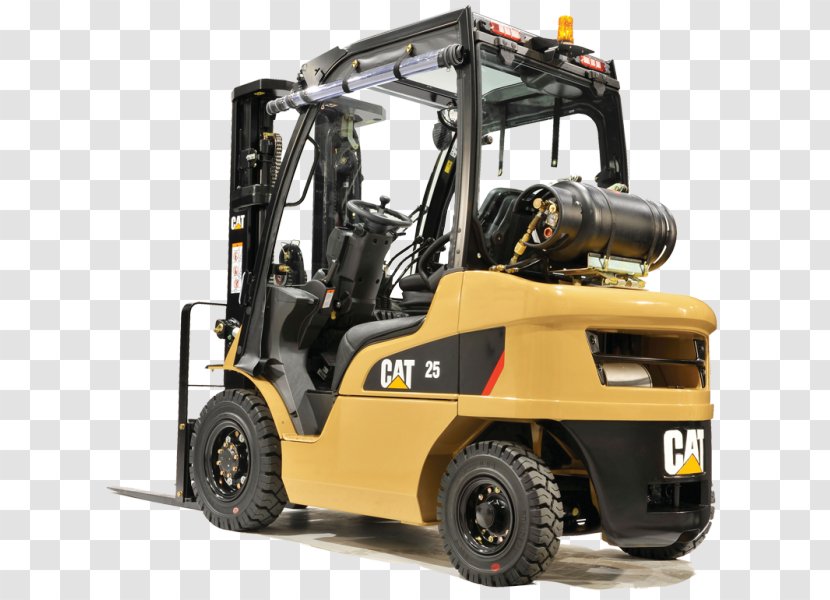 Forklift Caterpillar Inc. Machine Material Handling - Logistics - Construction Equipment Transparent PNG