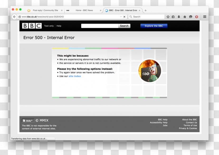 BBC Computer Program Web Page Denial-of-service Attack - Hacker - World Wide Transparent PNG
