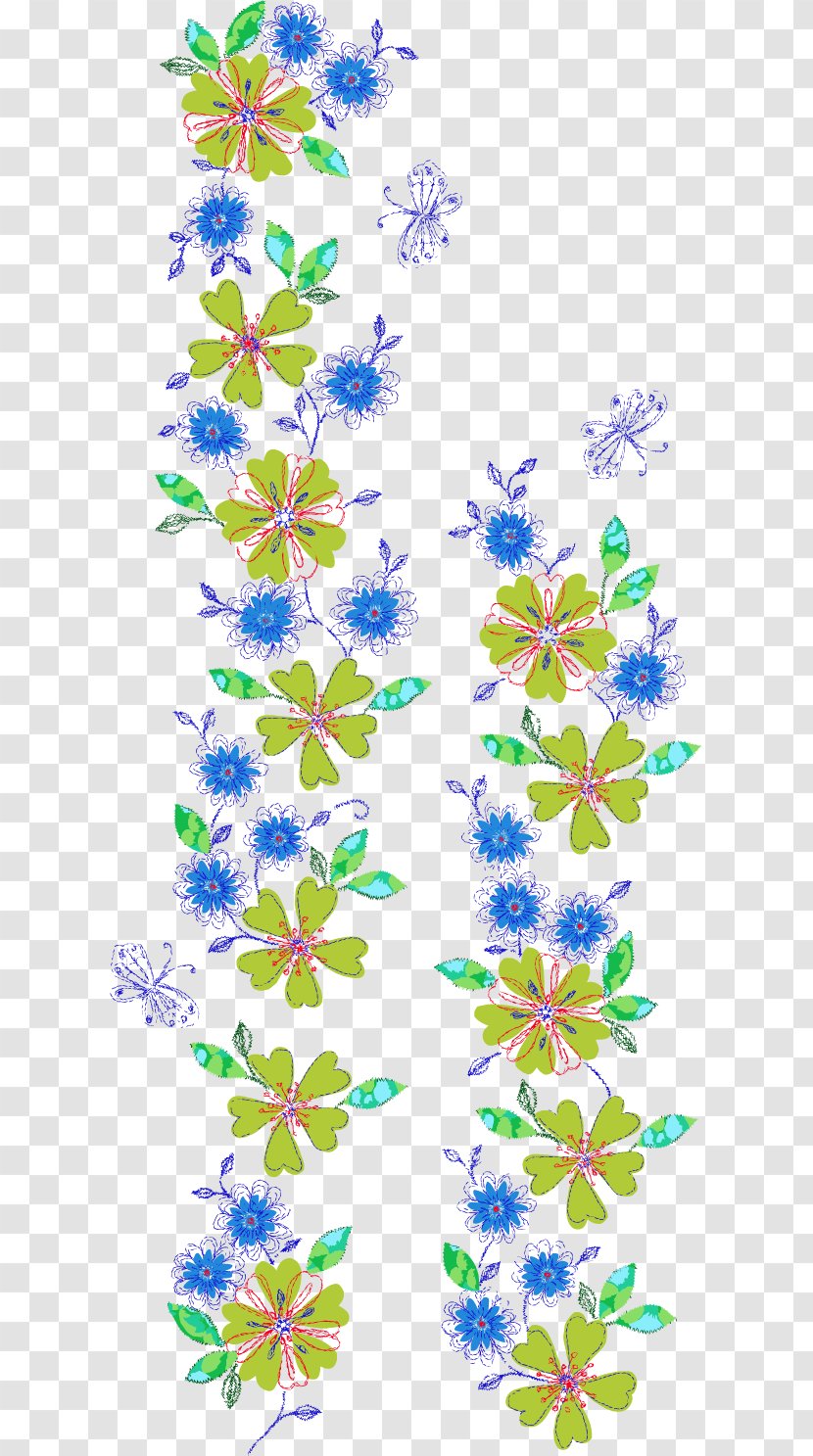 Flower Graphic Design - Border - Vector Floral Decorative Pattern Transparent PNG