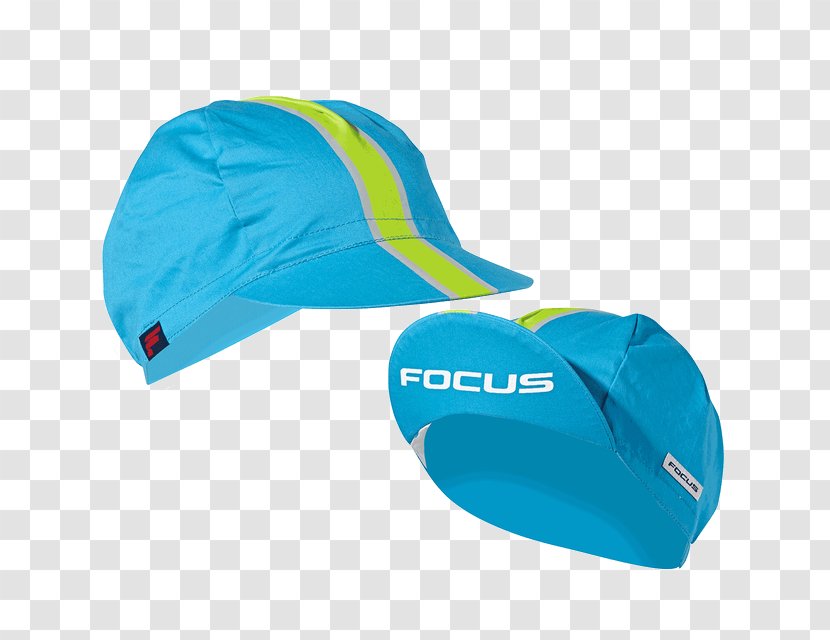 Focus Race Cycling Cap Black Baseball (Cart) Clothing - Azure - Casual Wears Transparent PNG