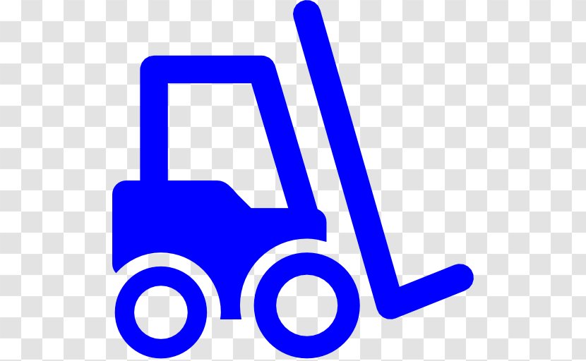 Car Forklift Truck Transport - Blue Transparent PNG