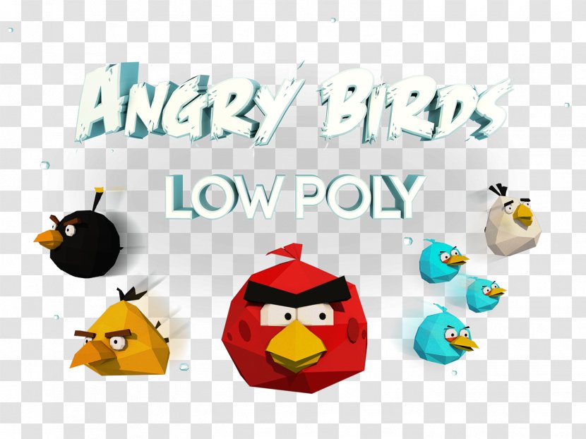 Low Poly 3D Computer Graphics Polygon Artist - Logo - Angry Birds Space Transparent PNG