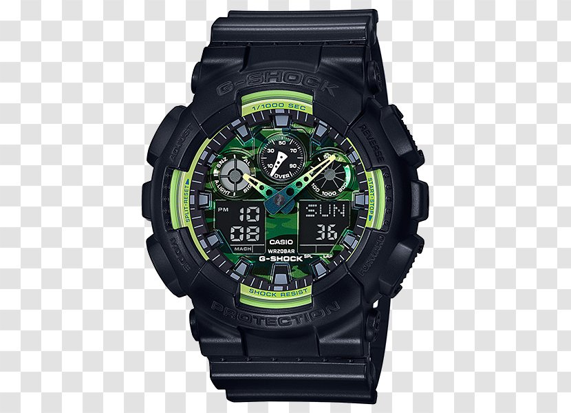 G-Shock GA100 Casio Watch Chronograph Transparent PNG
