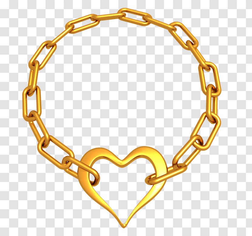 Gold Chain Of Hearts - Computer Software - Pattern Transparent PNG