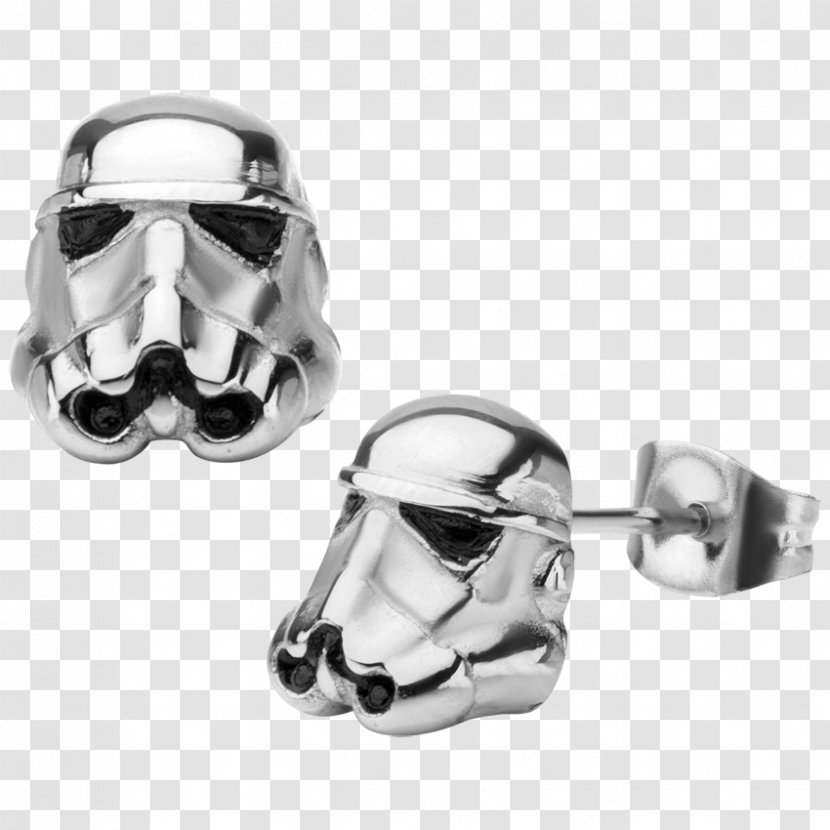 Stormtrooper Earring Anakin Skywalker Star Wars Galactic Empire - Earrings Transparent PNG