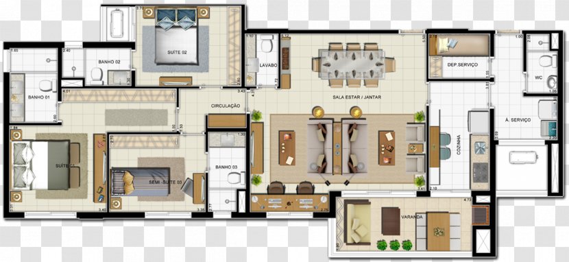 Condominio Authetic Recife Floor Plan Apartment Rua House Transparent PNG