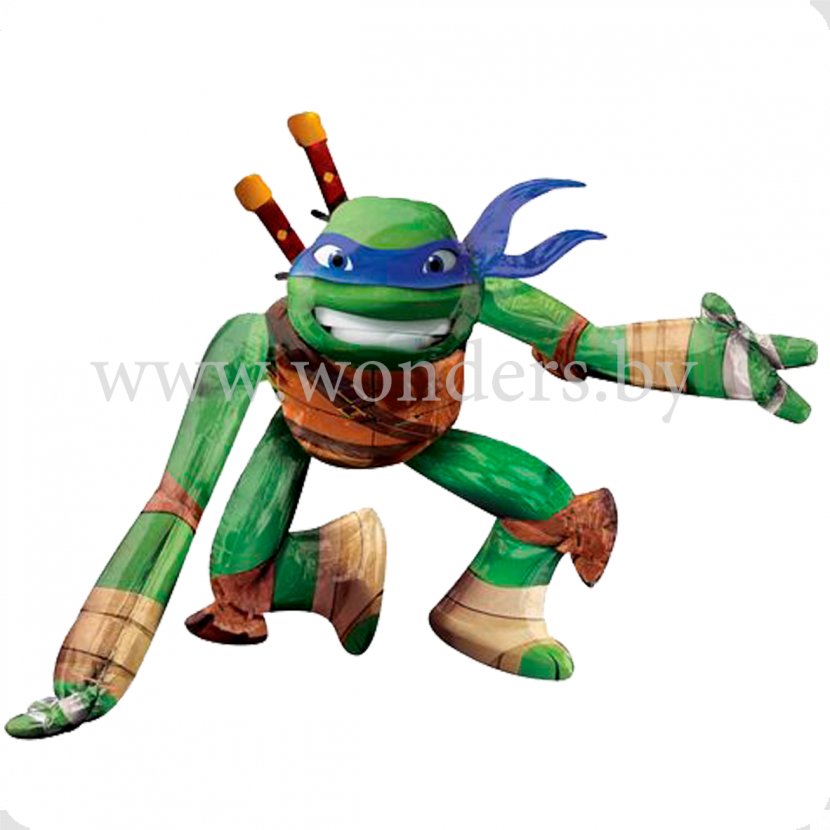 Leonardo Teenage Mutant Ninja Turtles Mylar Balloon Transparent PNG