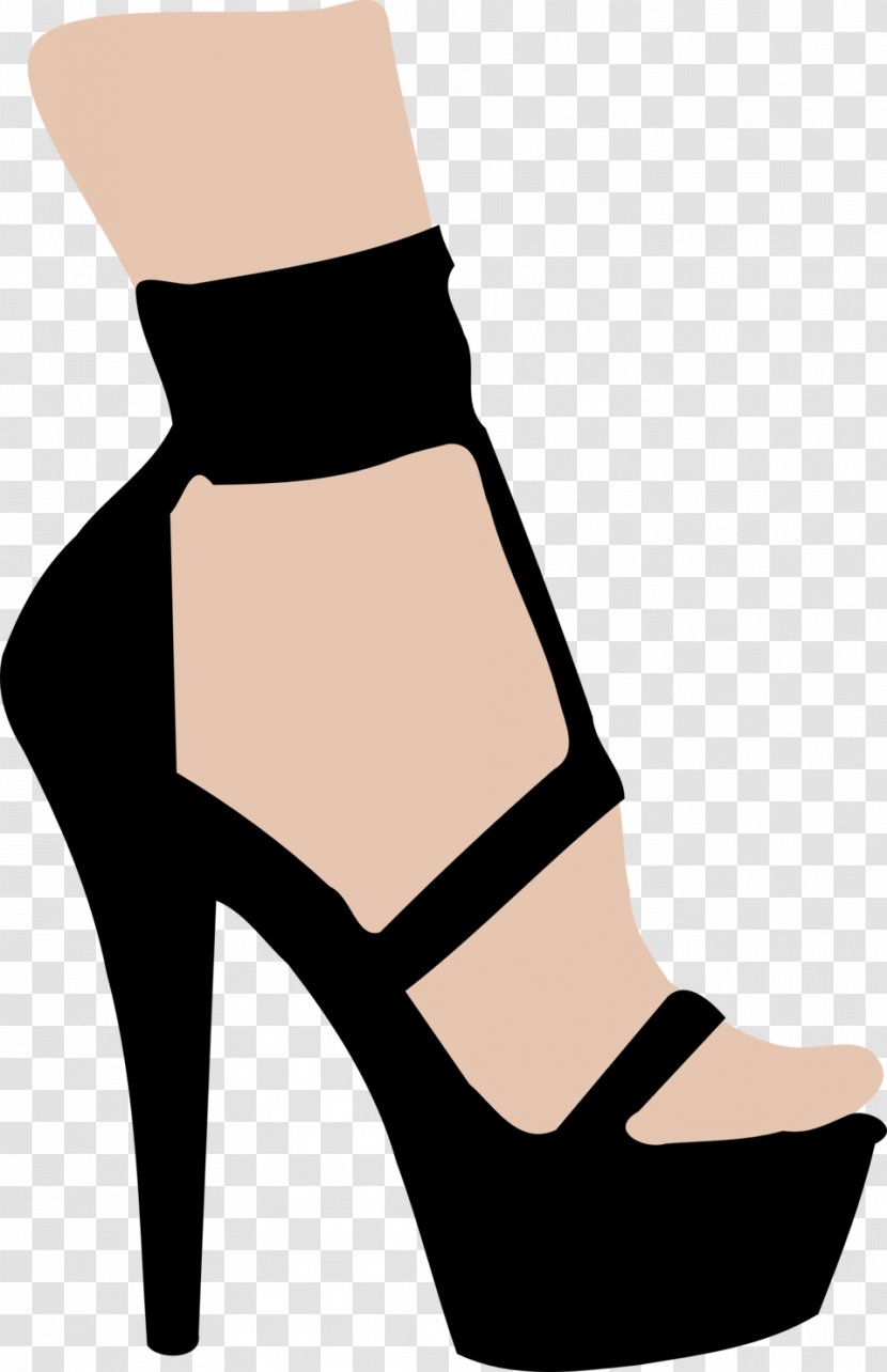 High-heeled Footwear Shoe Clip Art - Silhouette - Women Shoes Transparent PNG