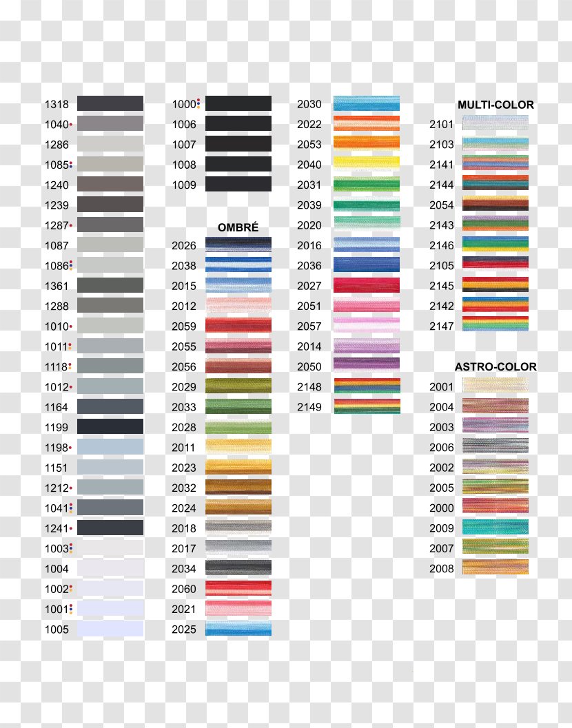 Embroidery Thread Yarn Rayon Pattern - Chart - Cellular Color Transparent PNG