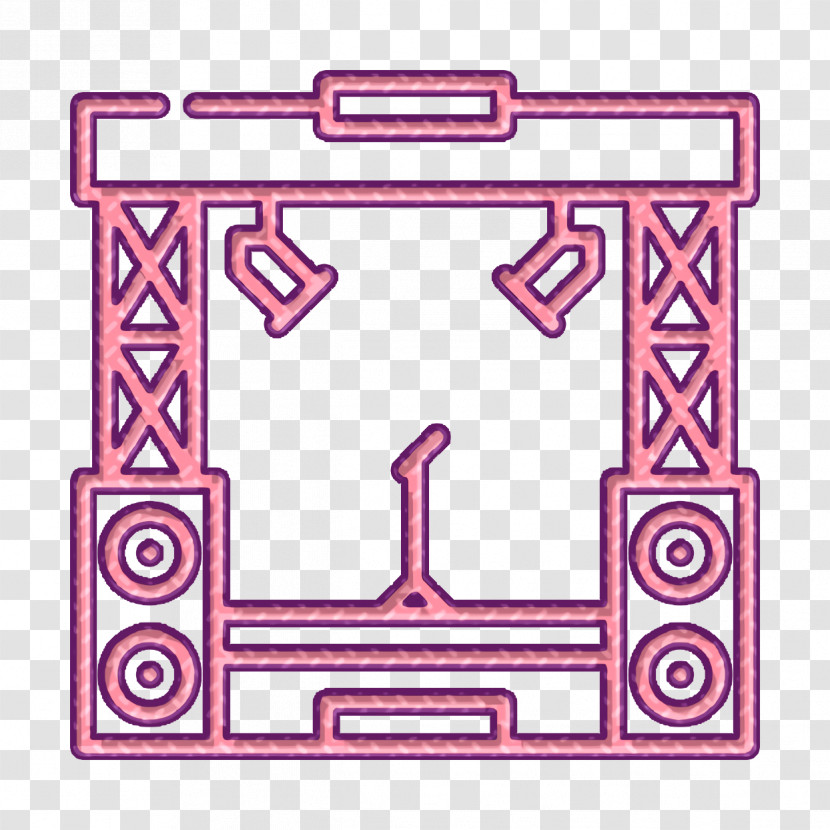 Stage Icon Concert Icon Music Festival Icon Transparent PNG