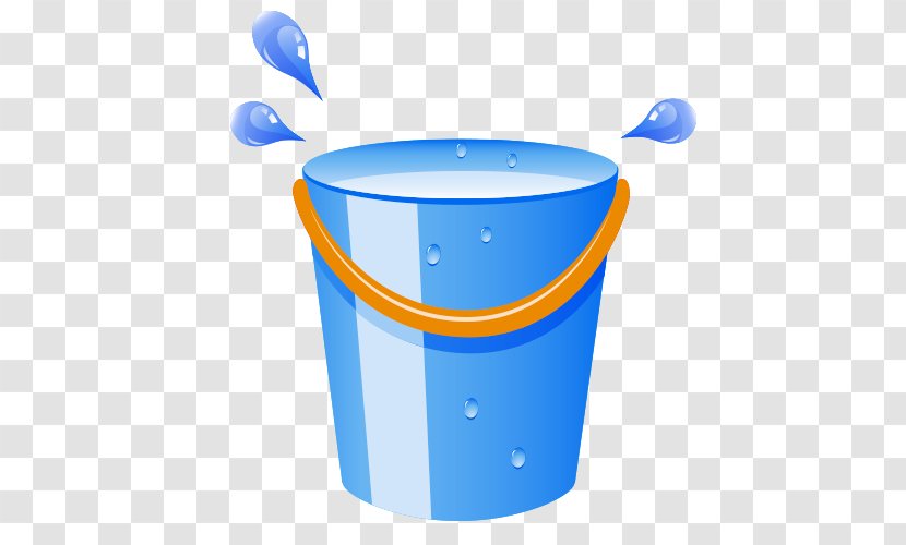 Bucket Barrel Cleaning - Highdefinition Television - Blue Water Droplets Transparent PNG
