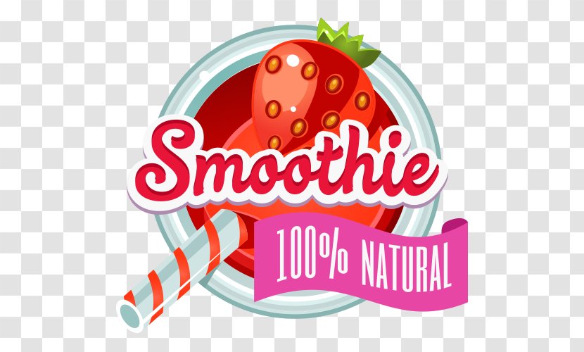 Smoothie Juice Cocktail Illustration - Royaltyfree - Strawberry Beverage Labels Transparent PNG