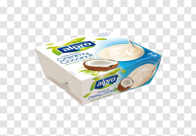 Cream Soy Milk Dessert Alpro Coconut - Yoghurt Transparent PNG