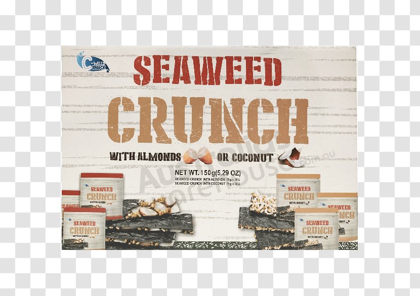 Almond Snack Vegetarian Cuisine Seaweed Nori - Biscuit Transparent PNG