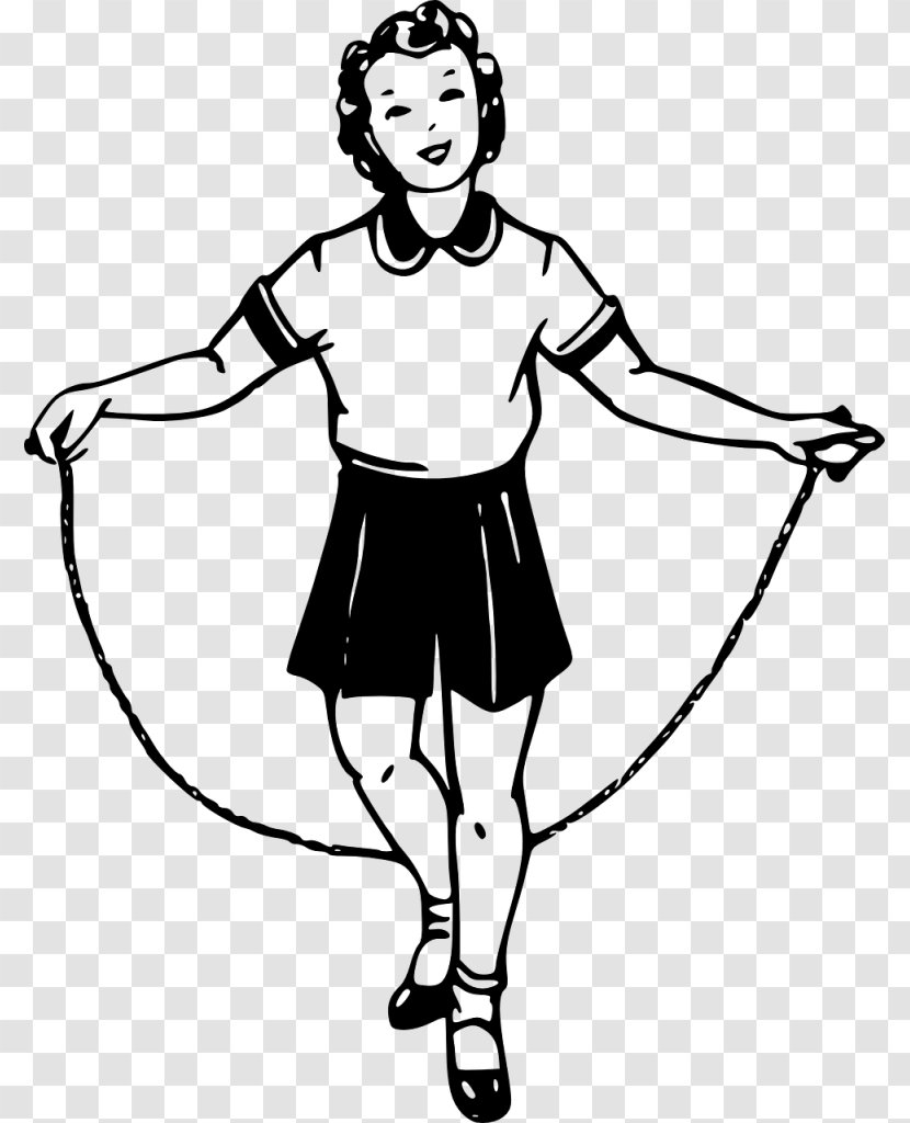 Jump Ropes Jumping Clip Art - Silhouette - Rope Transparent PNG