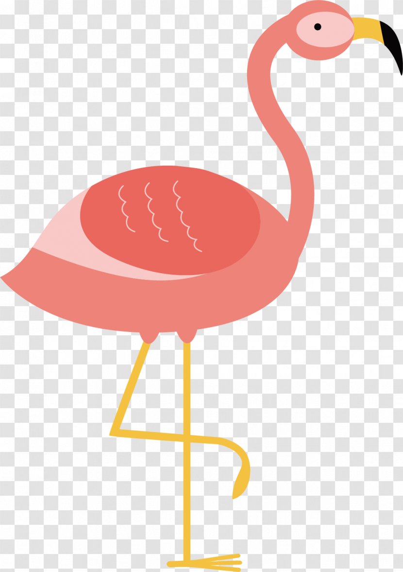 Flamingo Bird Illustration - Pink Vector Transparent PNG