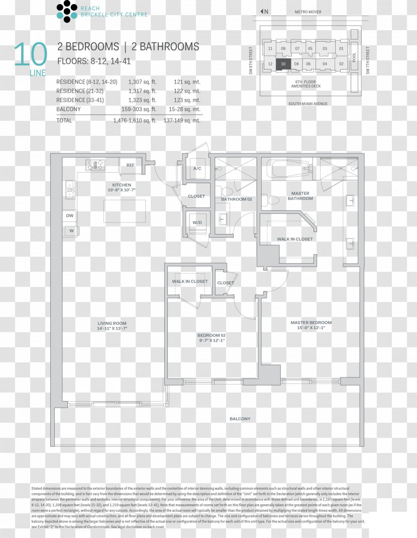Brickell City Centre Condominium Floor Plan Property - MIAMI CITY Transparent PNG