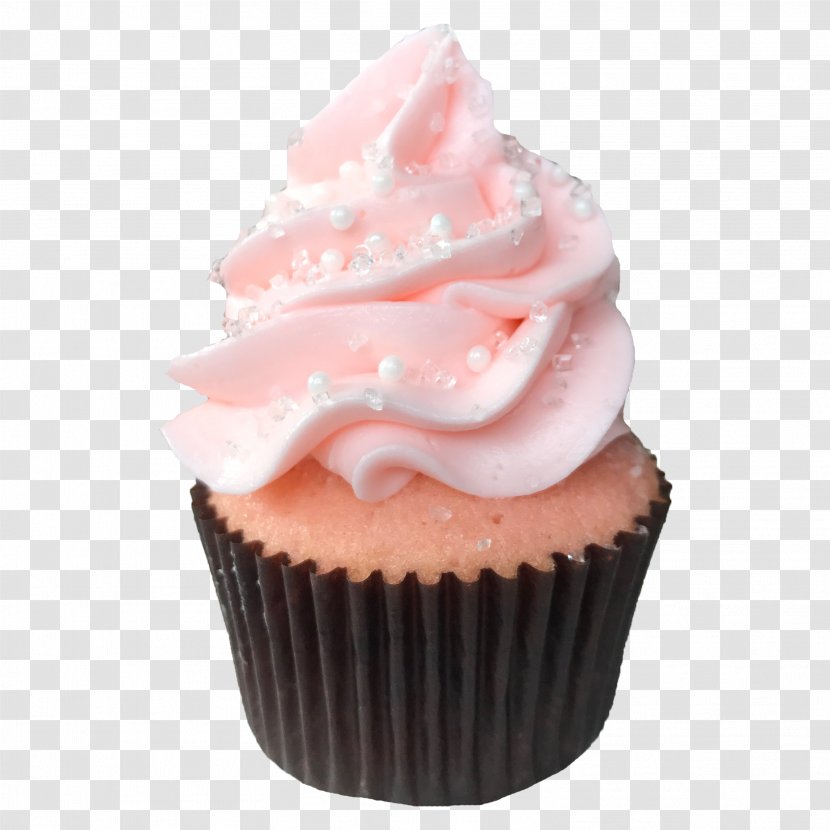 Mini Cupcakes Buttercream Petit Four Red Velvet Cake - Whipped Cream - Chocolate Transparent PNG