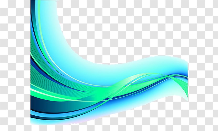 Blue - Green - Free Matting Ribbon Transparent PNG