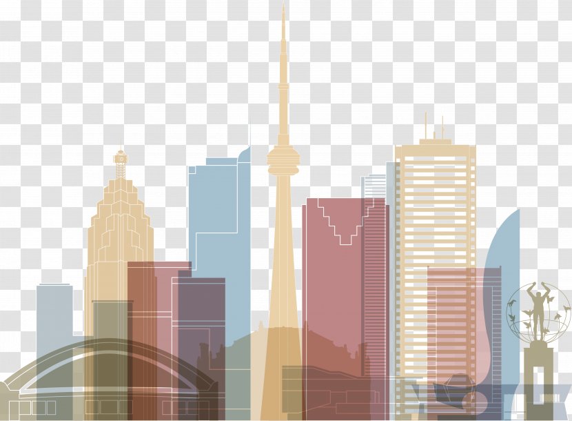 Toronto 2018 Skyline - Poster Transparent PNG